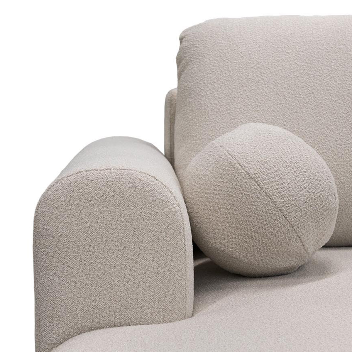 canape d angle convertible 4 places bouclette molino beige