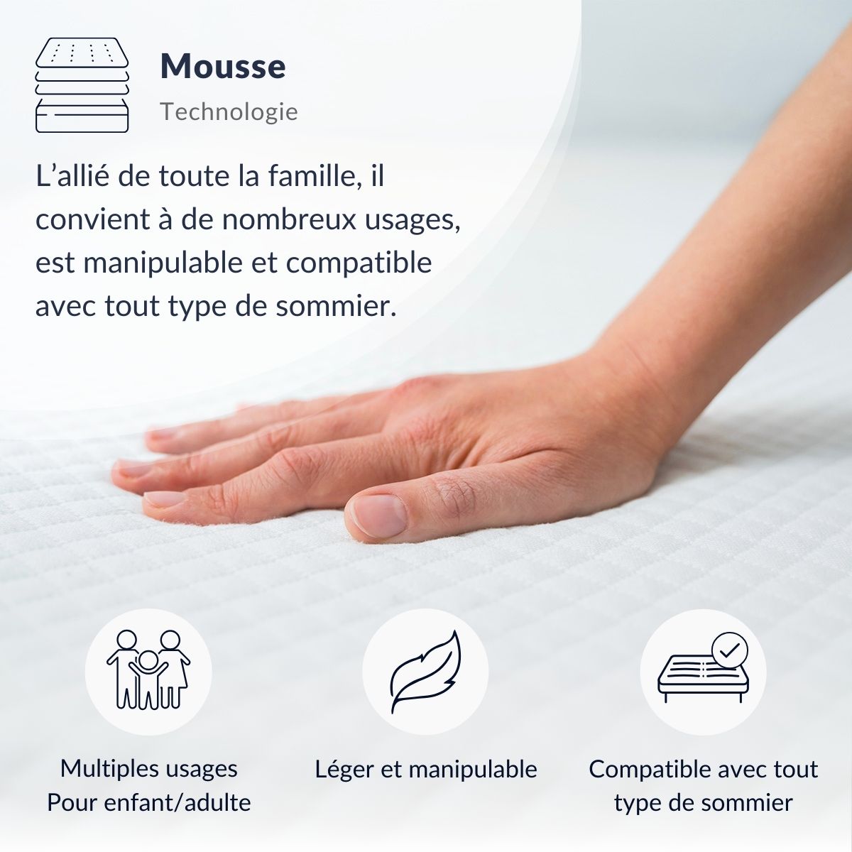 matelas mousse 24 cm la city