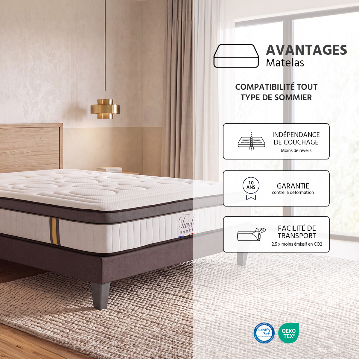 matelas tivoli memoire de forme accueil moelleux 25 cm d epaisseur
