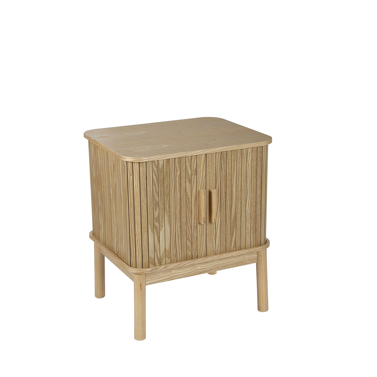 table de nuit 2 portes 48x40 cm bois clair envio