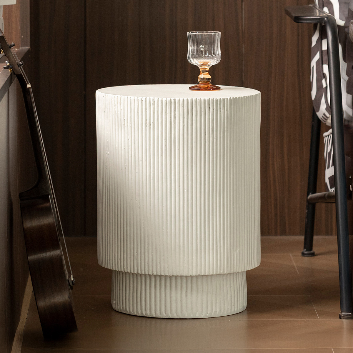 table d appoint ronde adria 35x h45 cm mgo