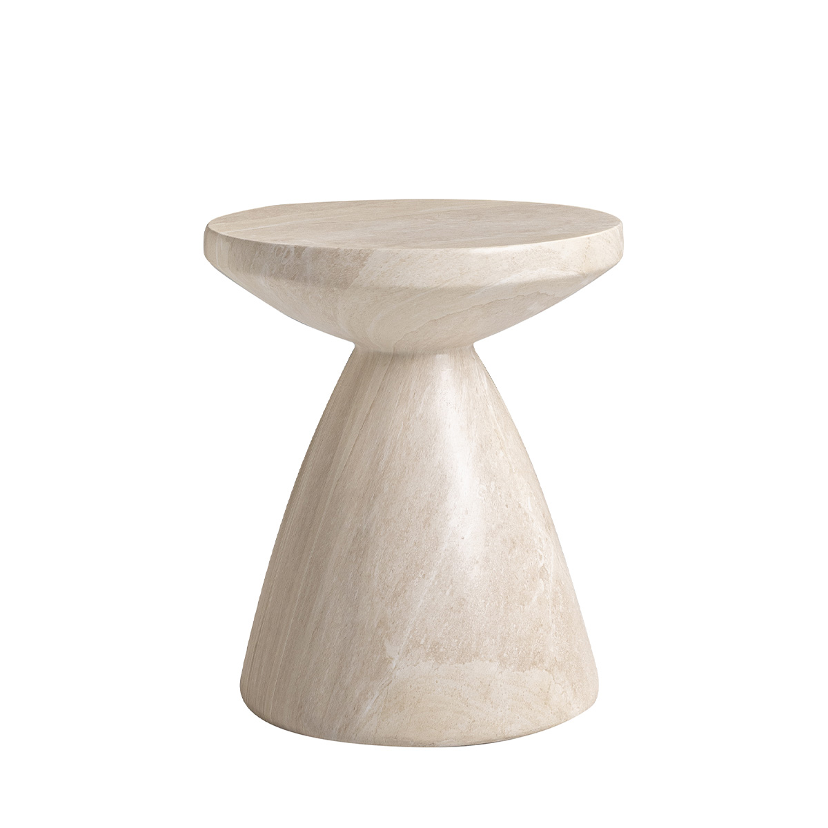 table d appoint ronde sabbia 45x h50 cm mgo