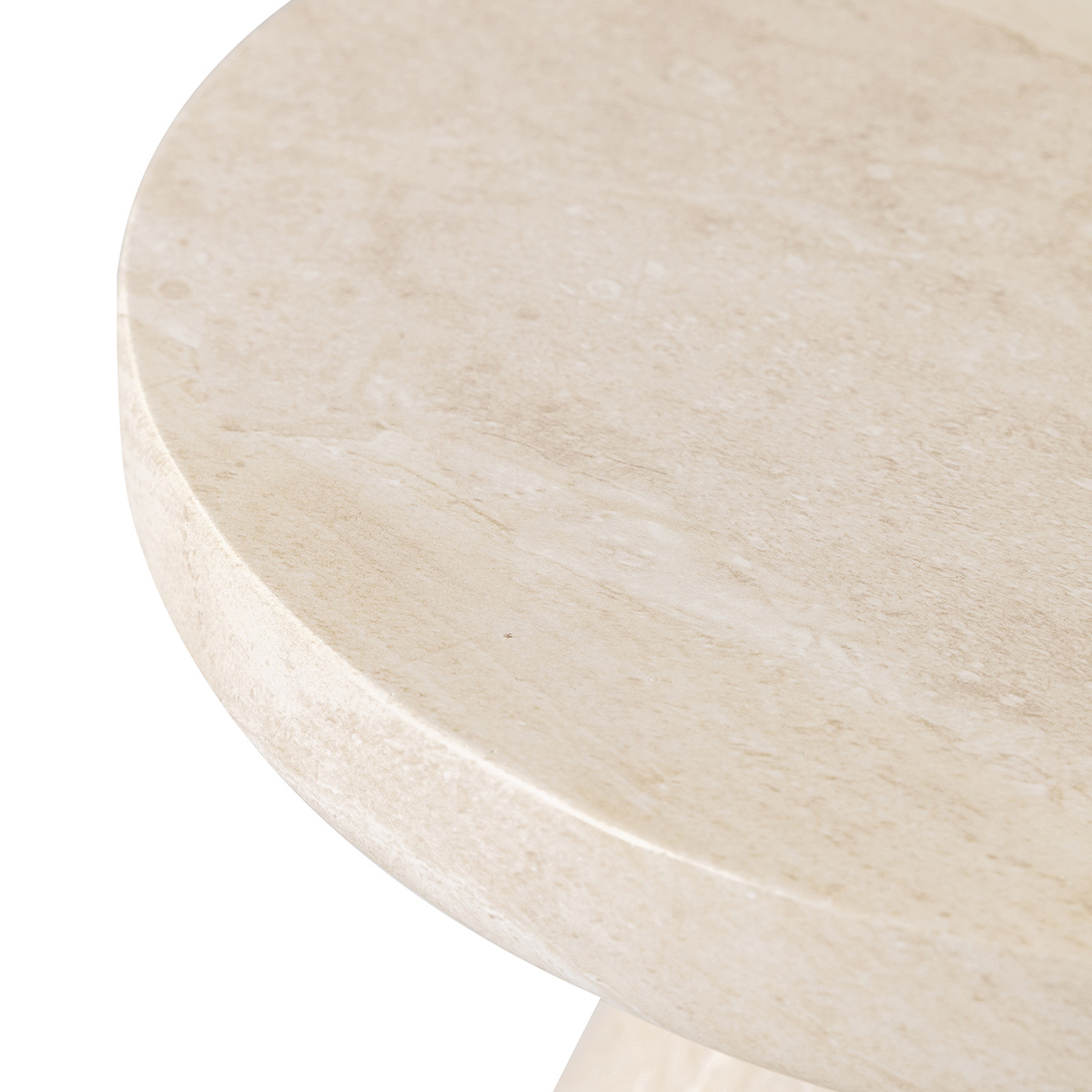 table d appoint ronde sabbia 45x h50 cm mgo