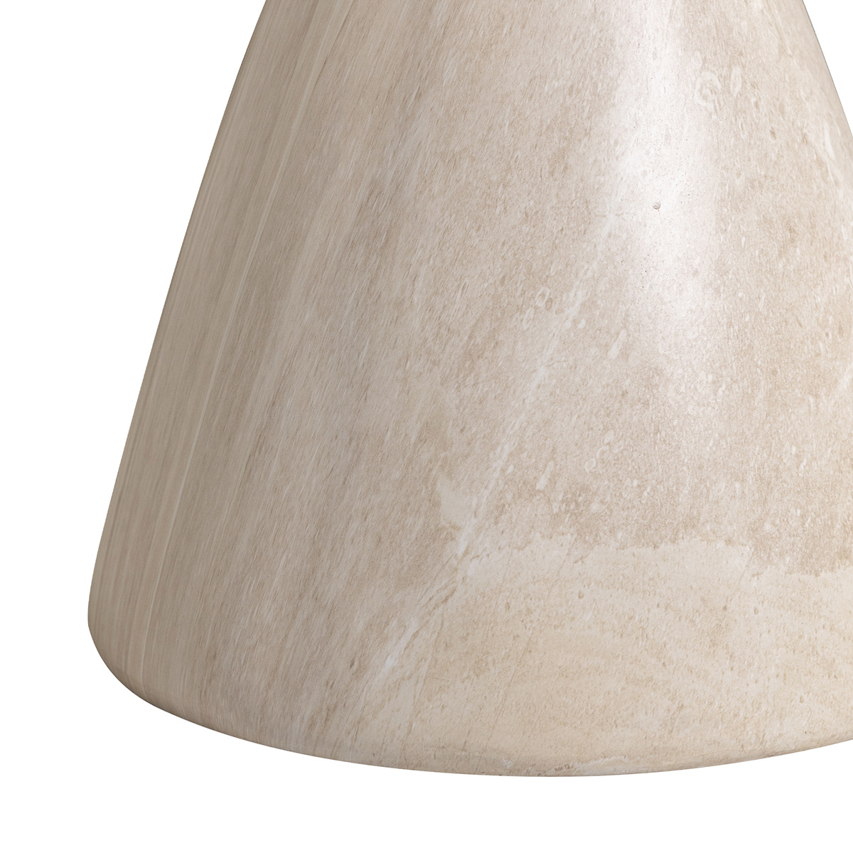 table d appoint ronde 45cm effet travertin sabbia