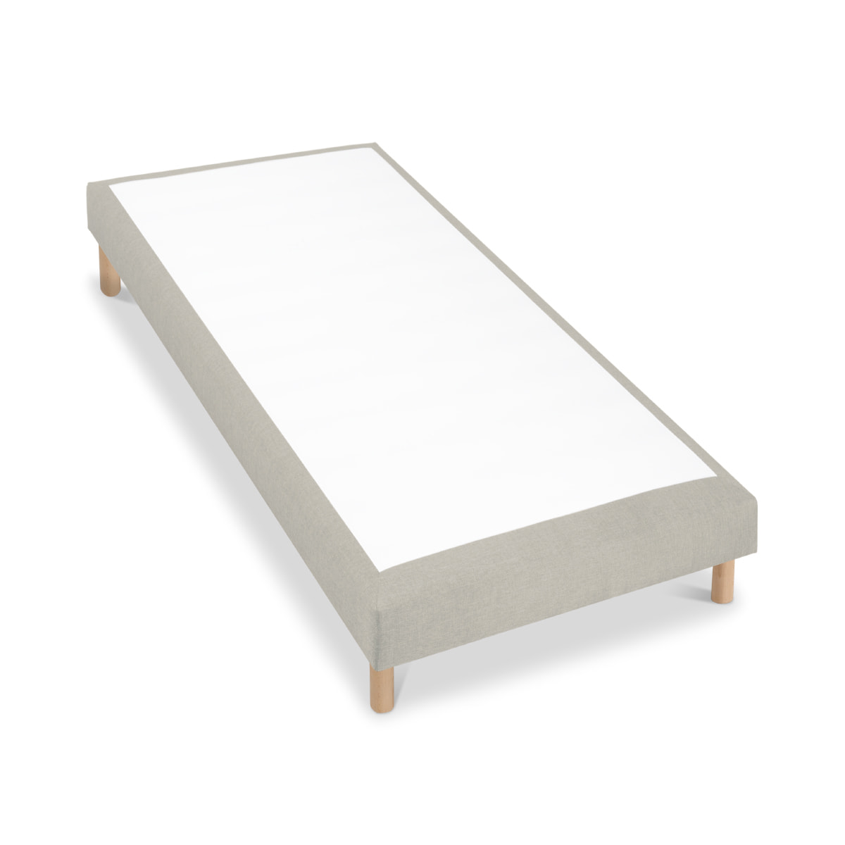sommier tapissier tissu sisal beige