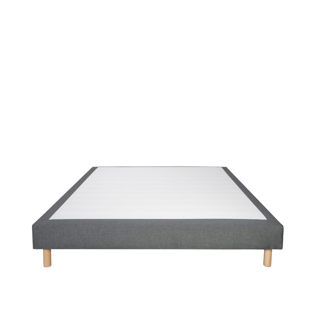 sommier tapissier tissu sisal gris