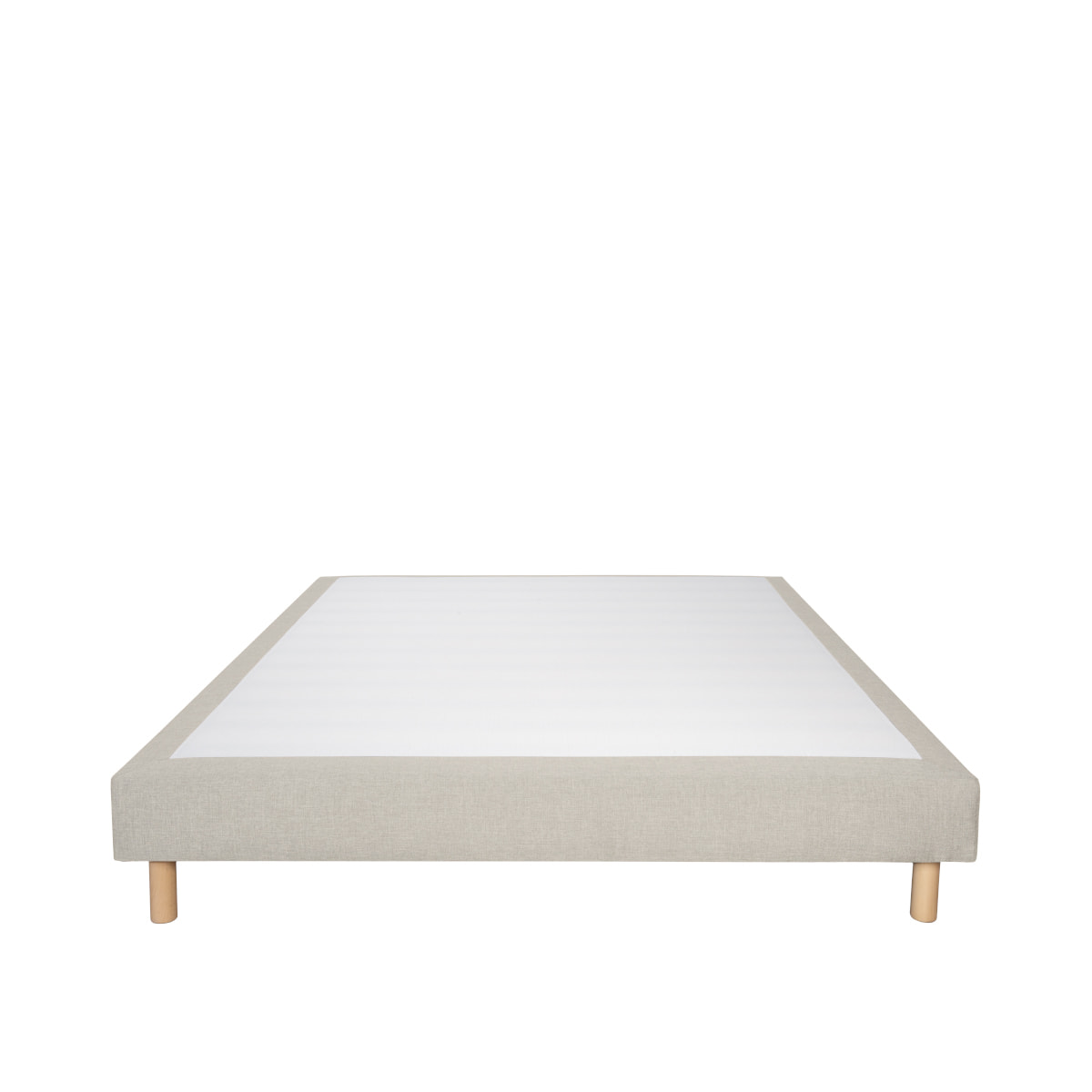 sommier tapissier tissu sisal beige