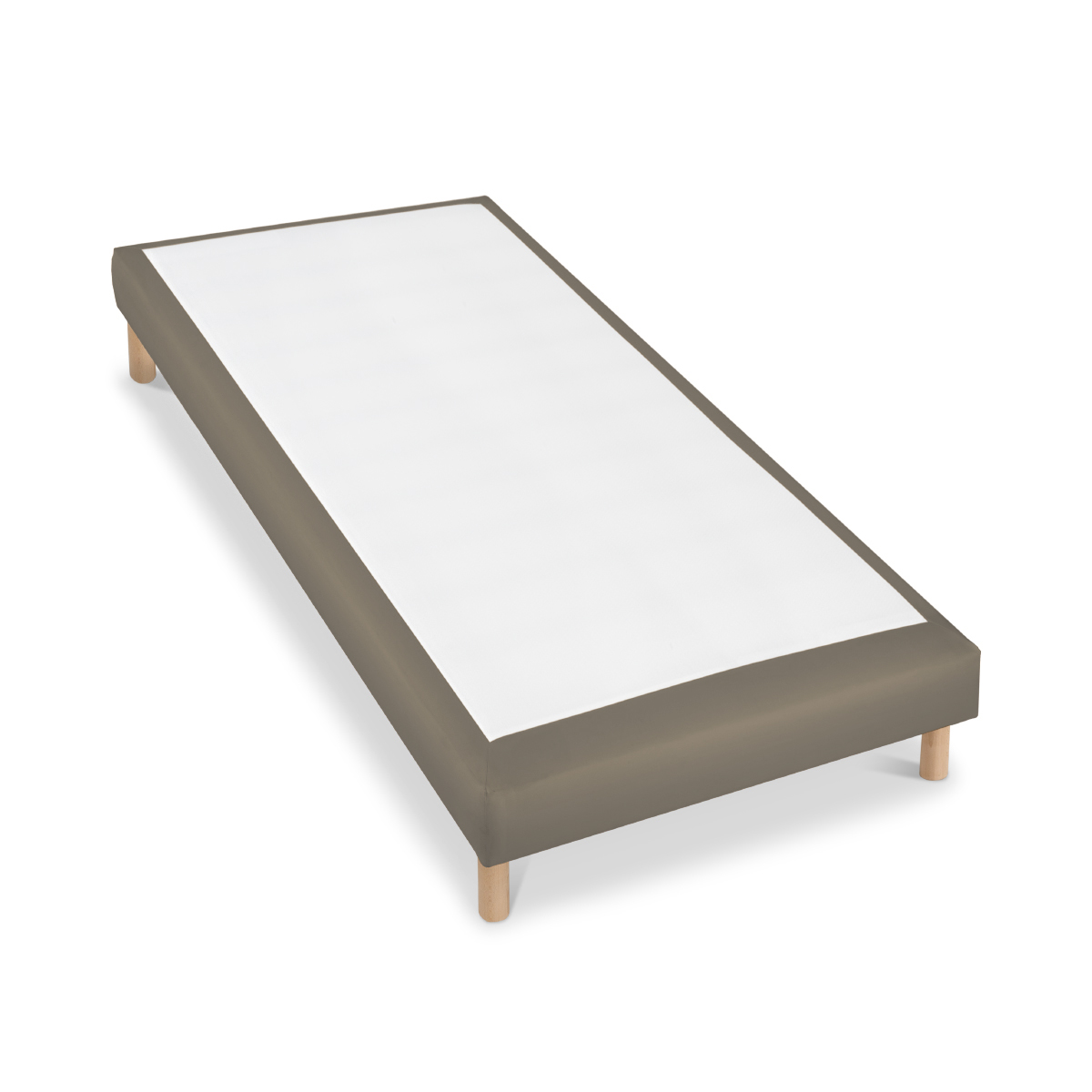 sommier tapissier simili faro camel