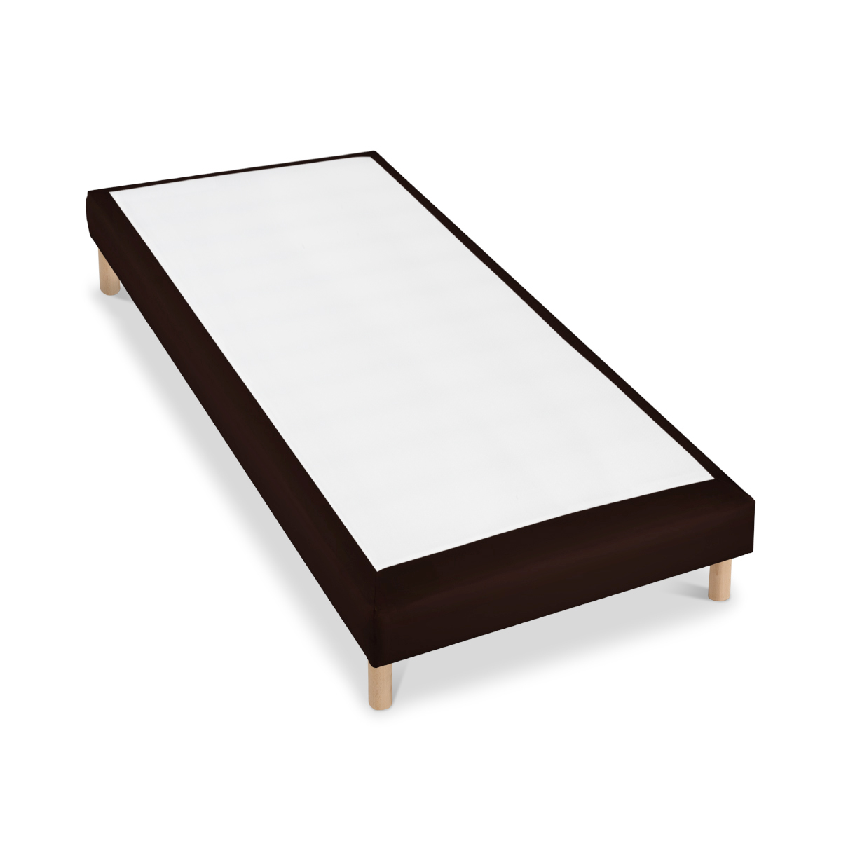 sommier tapissier simili faro marron