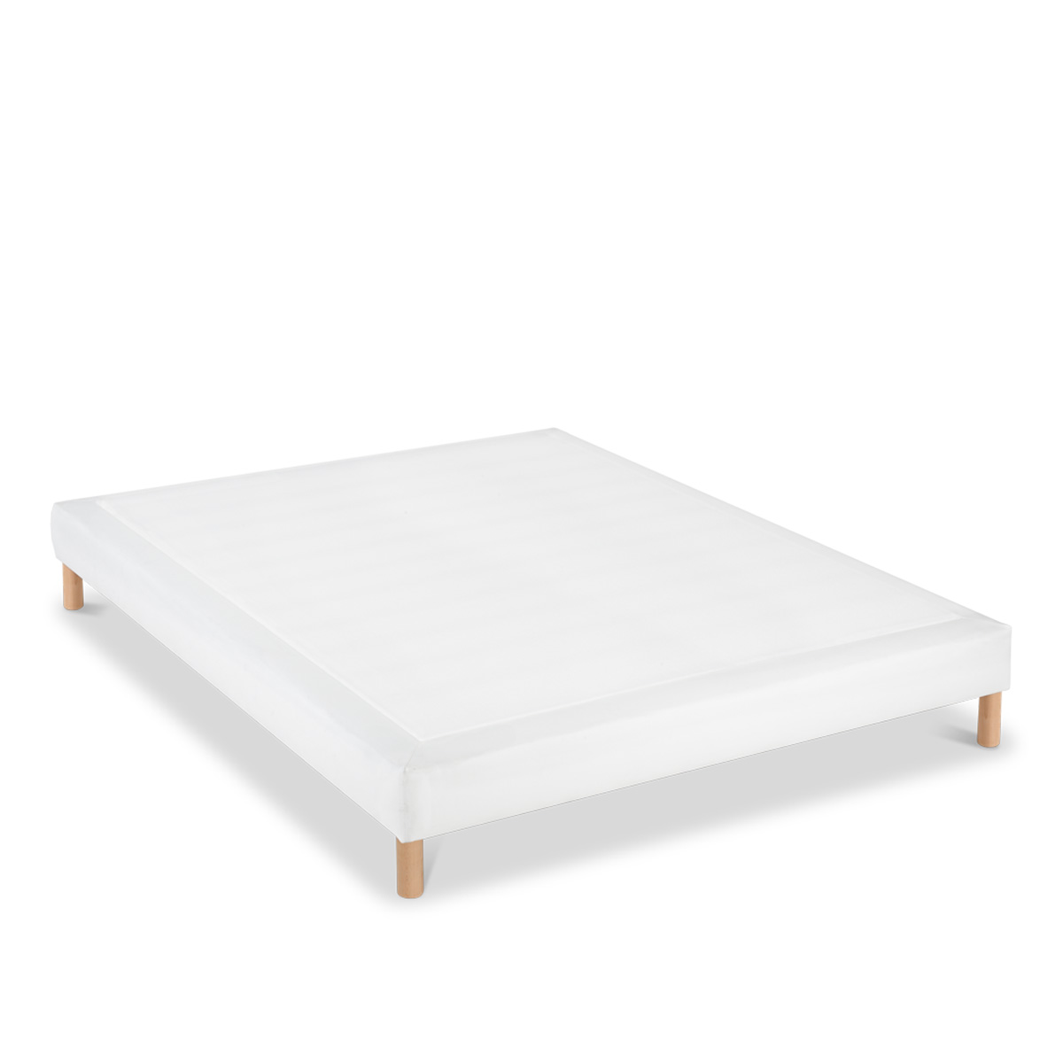 sommier tapissier simili faro blanc
