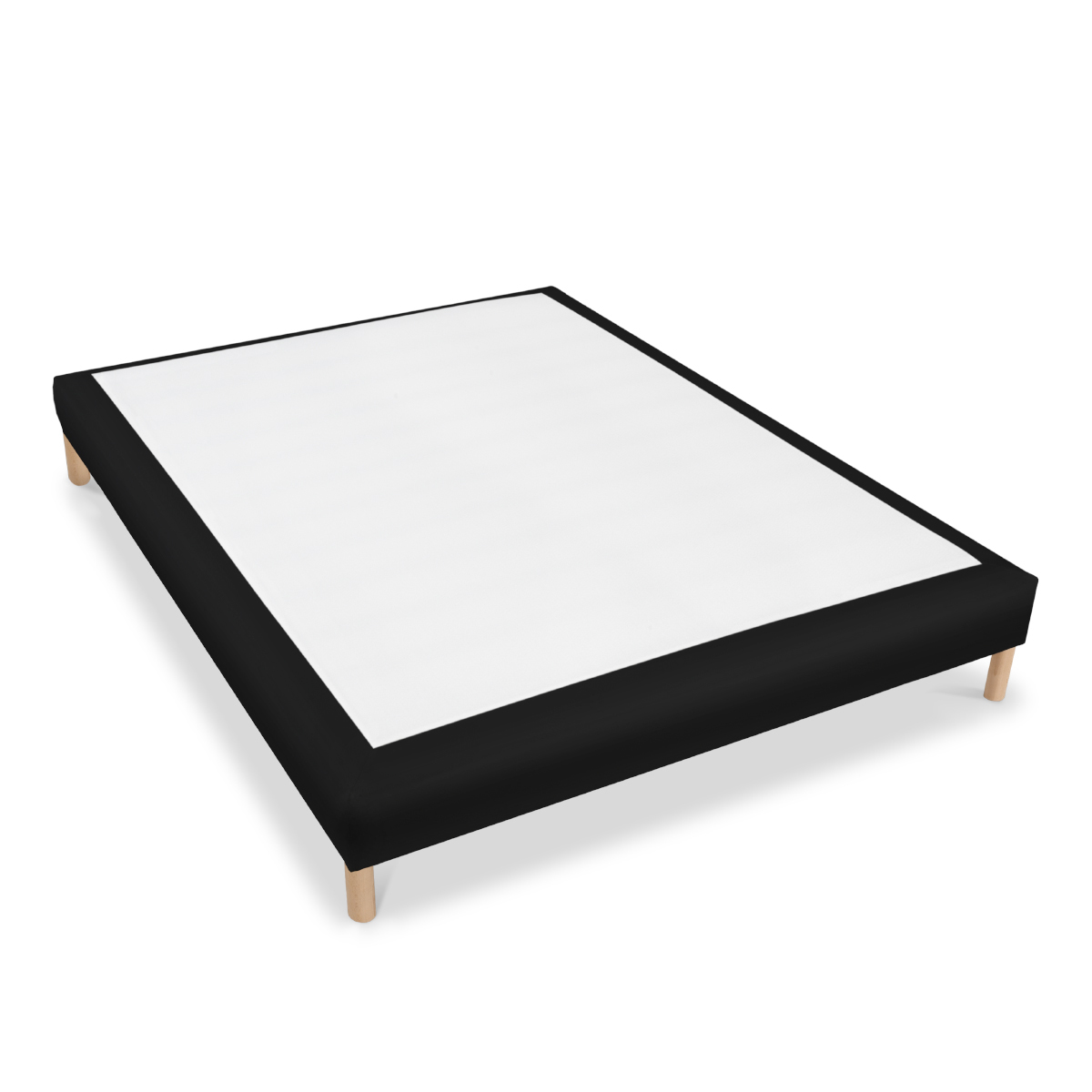 sommier tapissier simili faro noir