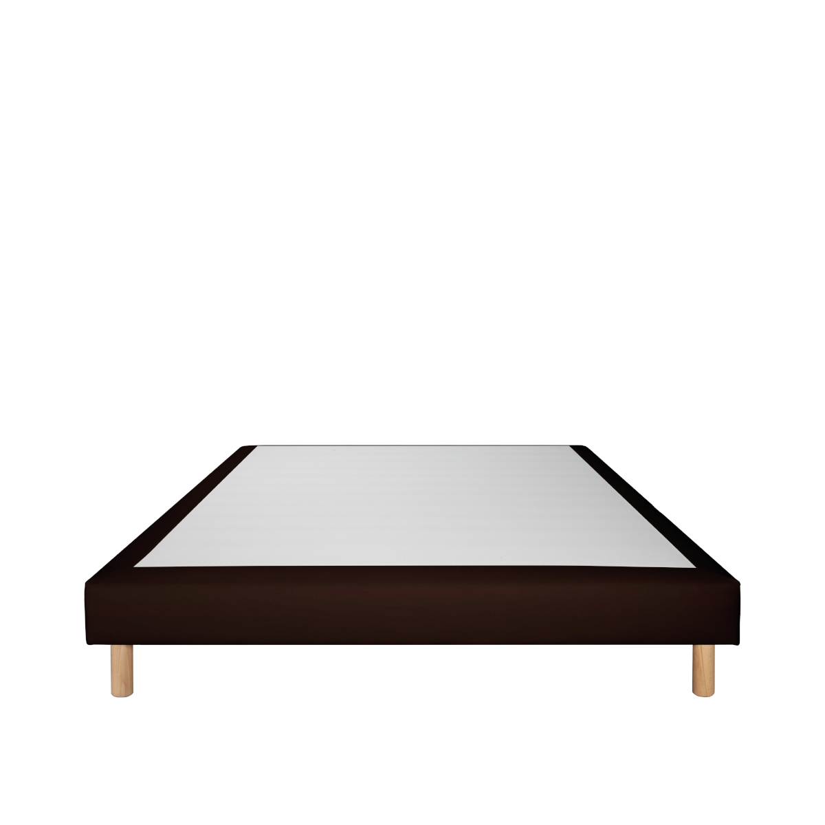 sommier tapissier simili faro marron