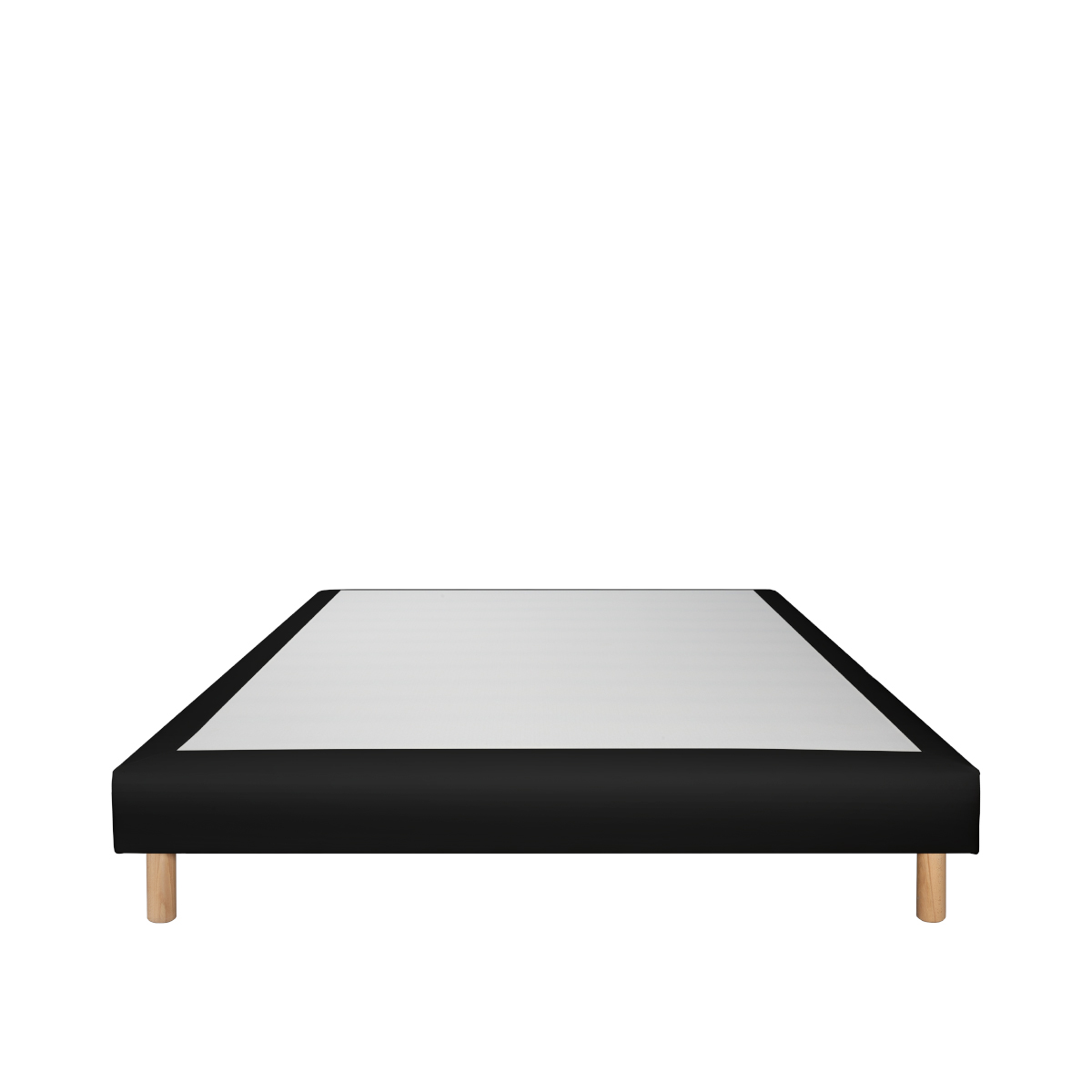 sommier tapissier simili faro noir