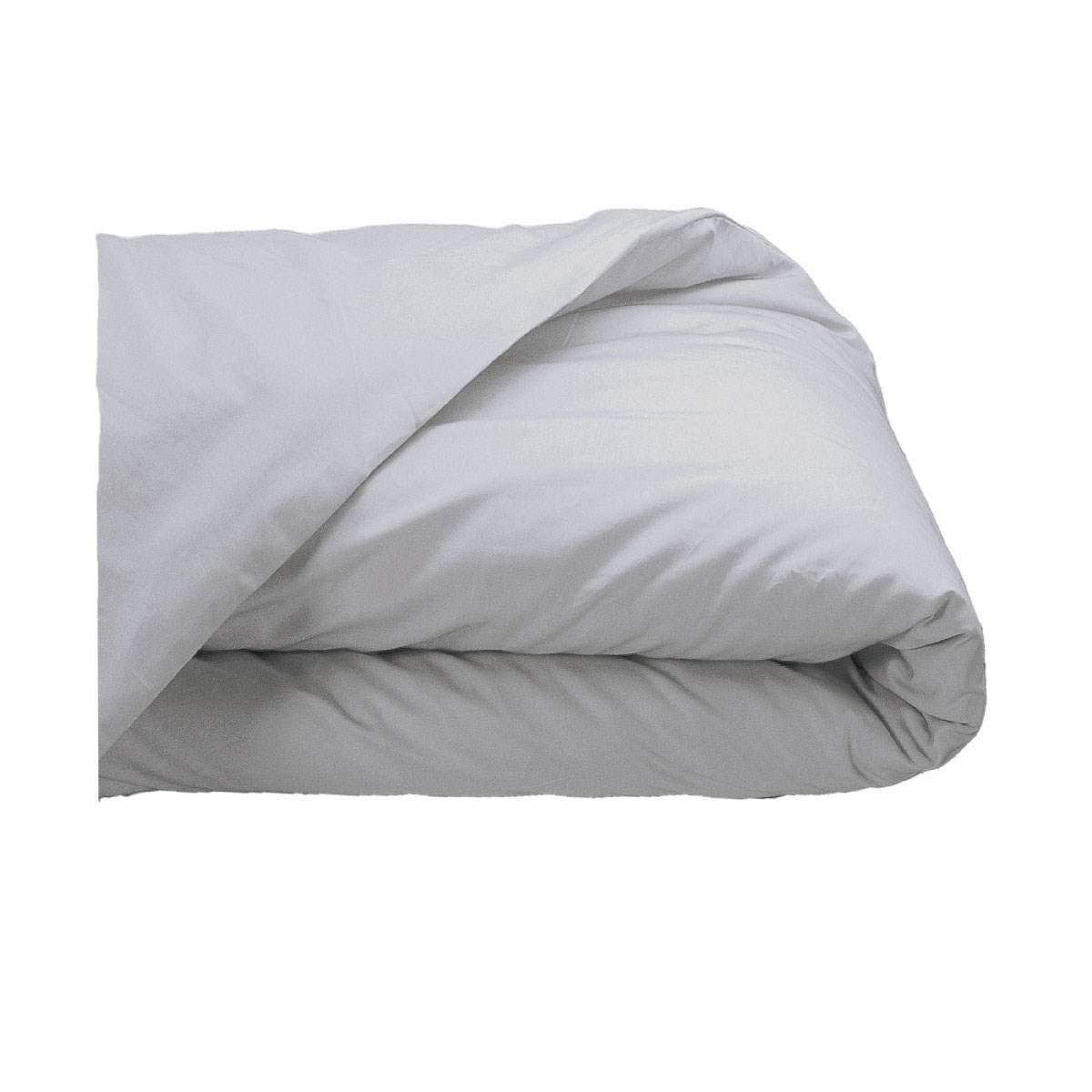 housse de couette percale de coton sensei gris